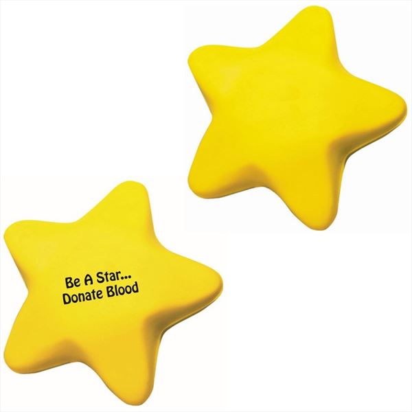 TH4097 Star Stress Relievers With Custom Imprint